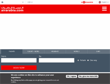 Tablet Screenshot of airarabia.com